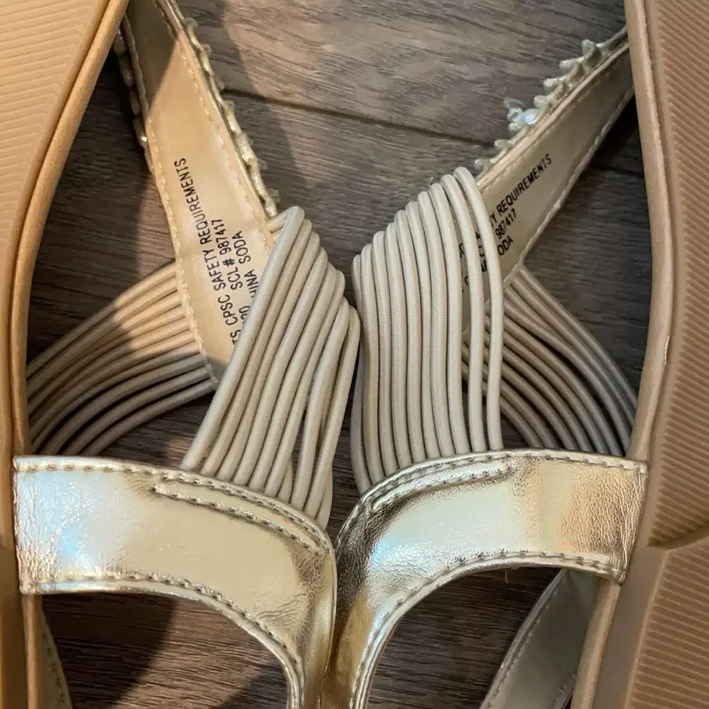 New Soda Sandals with Bead Detailing